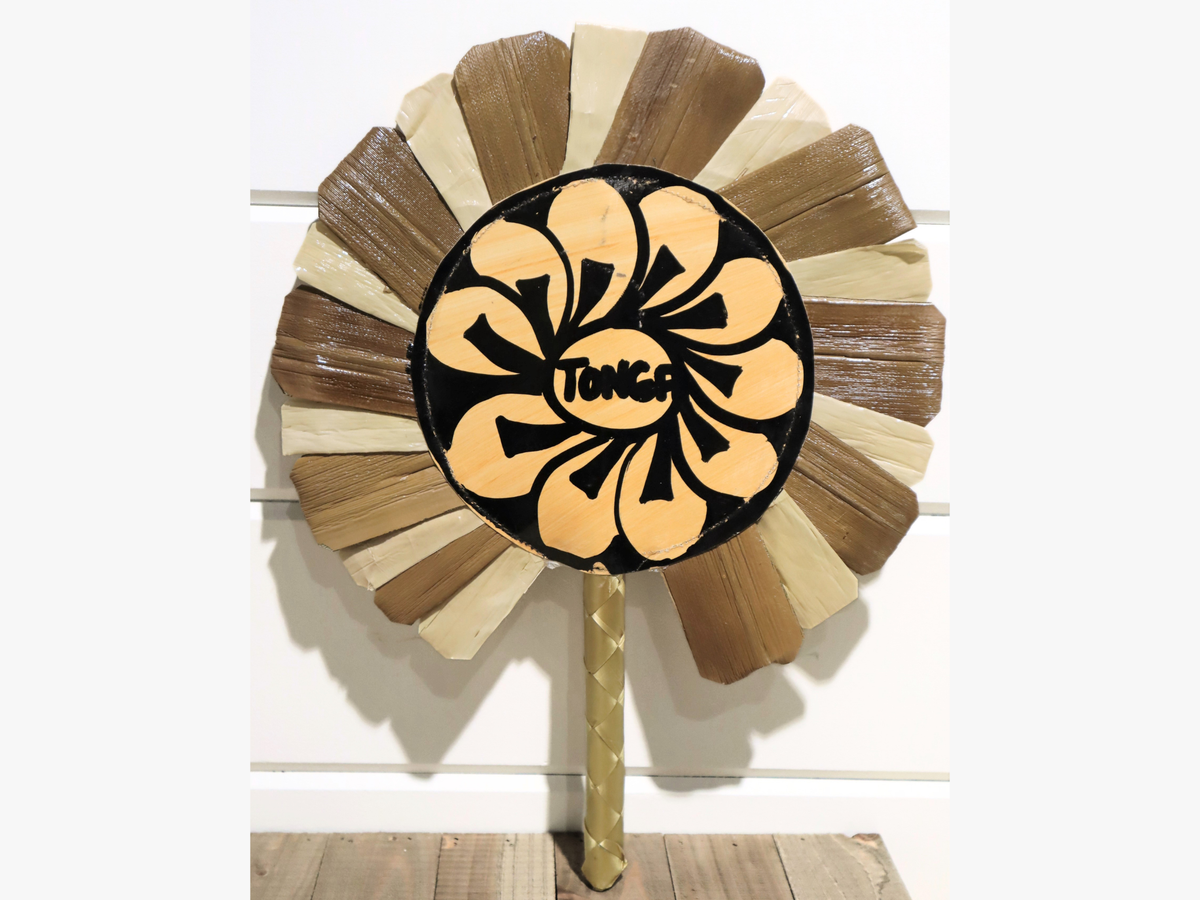 Handcrafted Tongan Tapa Fan
