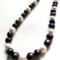 South Sea (Tonga) Cultured Black & White Baroque Pearl Necklace 11-13 mm