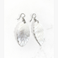 Leaf-Shaped Mother of Pearl Shell Earrings — product view