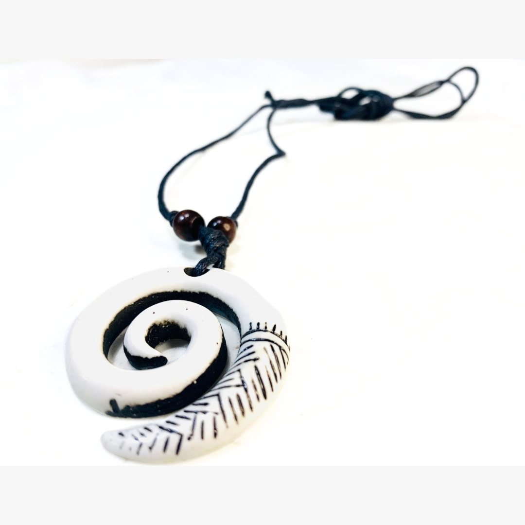 Tribal Etched Pendant (Kahoa Bone)