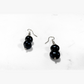 South Sea Cultured Black Pearl 2 Stone Earrings (Tonga) — product view