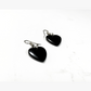Deep Sea Stone Heart-Shaped Earrings — product view