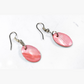 Pretty in Pink" Oval Shaped Shell Earrings — product view