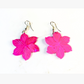 Floral Shell Earrings (Red, Pink, Blue & Black)