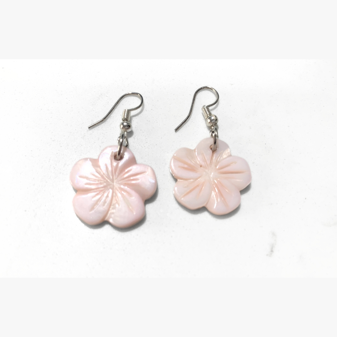 Mini Floral Shell Earrings