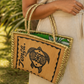 Handcrafted Tapa Handbag (Painted Turtle)