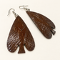 Coconut Shell Earrings — AI-restyled studio presentation based on the original product photograph