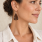 Coconut Shell Earrings worn by a model - AI-assisted styling illustration; scale is illustrative. Original product photographs are included in the gallery.