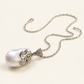 Cultured White Baroque Pearl Necklace — AI-restyled studio presentation based on the original product photograph