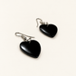 Deep Sea Stone Heart-Shaped Earrings — AI-restyled studio presentation based on the original product photograph