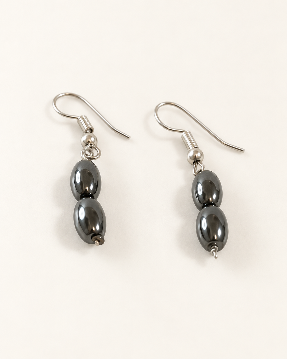 Deep Sea Stone Two-stone Earrings — AI-restyled studio presentation based on the original product photograph