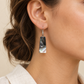 Mother of Pearl Shell Earrings — AI-generated model styling; scale illustrative