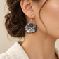 Mother-of-Pearl Shell Earrings (2 colours) — AI-generated model styling; scale illustrative