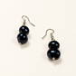 South Sea Cultured Black Pearl 2 Stone Earrings (Tonga) — AI-restyled studio presentation based on the original product photograph