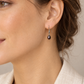 South Sea Cultured Black Pearl Earrings (7mm) worn by a model - AI-assisted styling illustration; scale is illustrative. Original product photographs are included in the gallery.